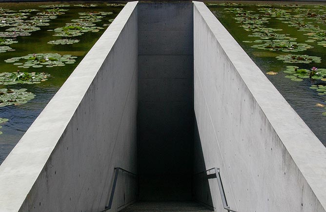 Water temple, exterior, Tadao Ando