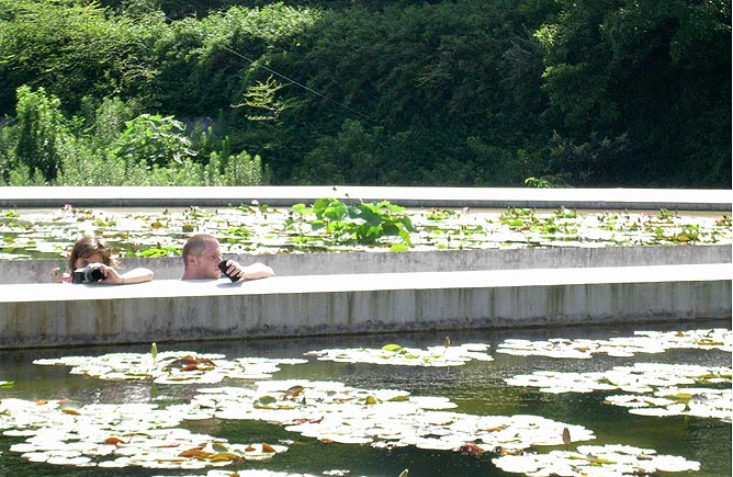 Katja and Toru, Water temple, exterior, Tadao Ando