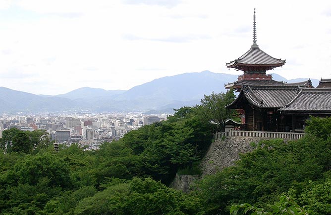 Kiyomizu-dera, Kyoto, city view