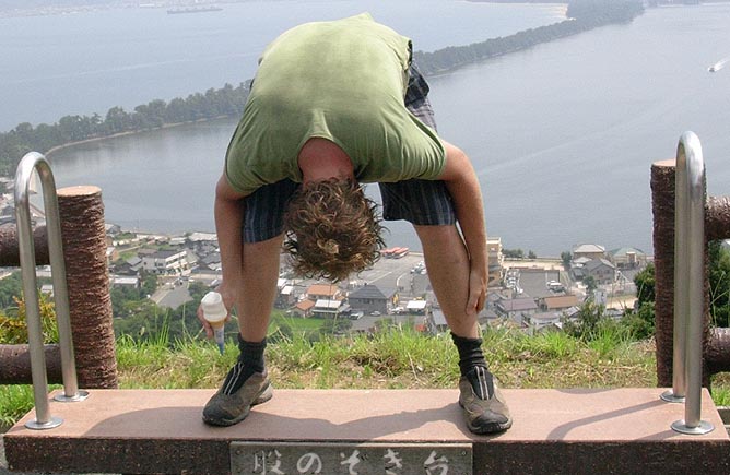 Amanohashidate upside down