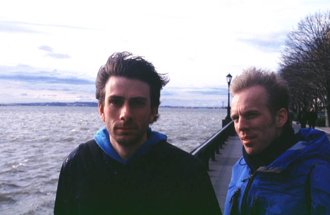 Anders and Erik in Battery Park