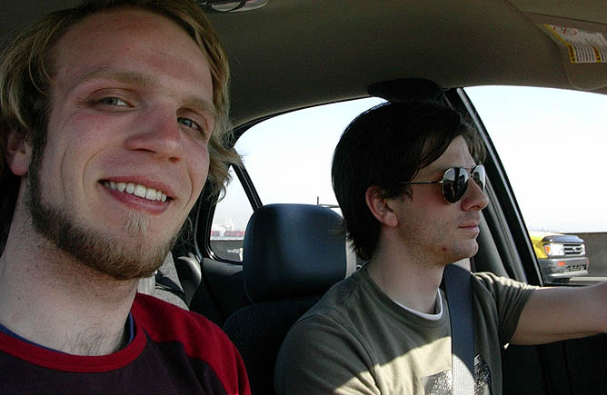 Audun and Anders on Roadtrip