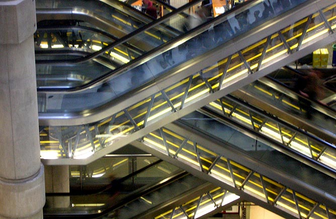 Lloyds Building, Escalators, Richard Rogers