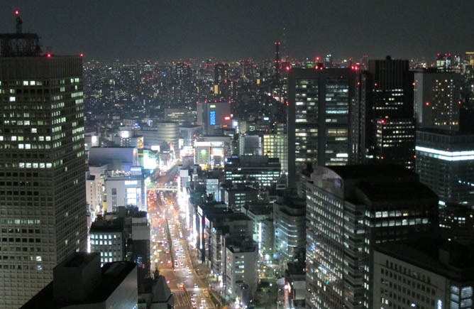 Shinjuku by night as seen from Park Hyatt