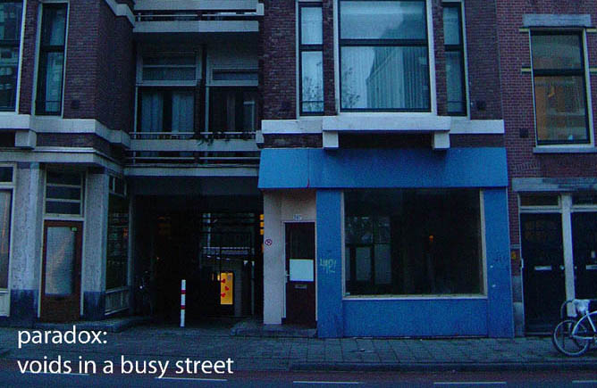 Voids in busy street